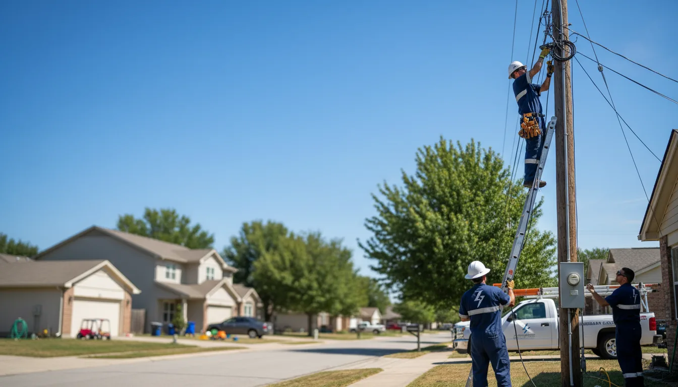 Residential electrician providing installation services in Moyers, OK